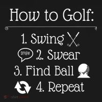 Funny Golfing How To Golf Funny Golf Sayings Gift Ornament thumb 1