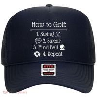 Funny Golfing How To Golf Funny Golf Sayings Gift Hat thumb 0