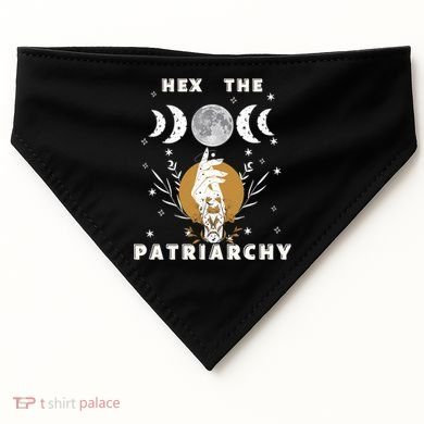Feminism Gift Hex The Patriarchy Gift Feminist Witch Funny Gift USA-Made Doggie Bandana