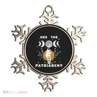 Feminism Gift Hex The Patriarchy Gift Feminist Witch Funny Gift Ornament thumb 0