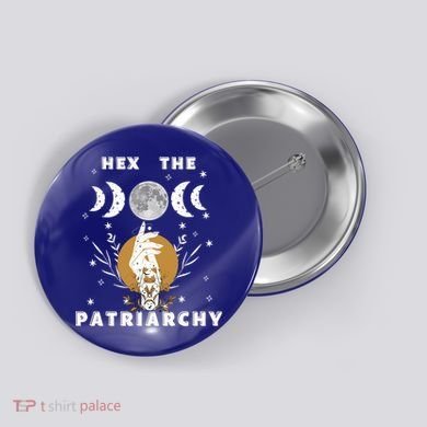 Feminism Gift Hex The Patriarchy Gift Feminist Witch Funny Gift Button