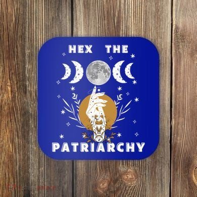 Feminism Gift Hex The Patriarchy Gift Feminist Witch Funny Gift Coaster