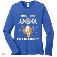 Feminism Gift Hex The Patriarchy Gift Feminist Witch Funny Gift Women's Long Sleeve Shirt thumb 0