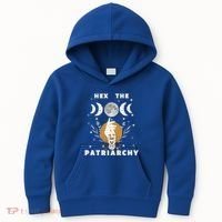 Feminism Gift Hex The Patriarchy Gift Feminist Witch Funny Gift Kids Hoodie thumb 0