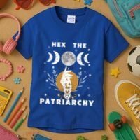 Feminism Gift Hex The Patriarchy Gift Feminist Witch Funny Gift Kids T-Shirt thumb 3
