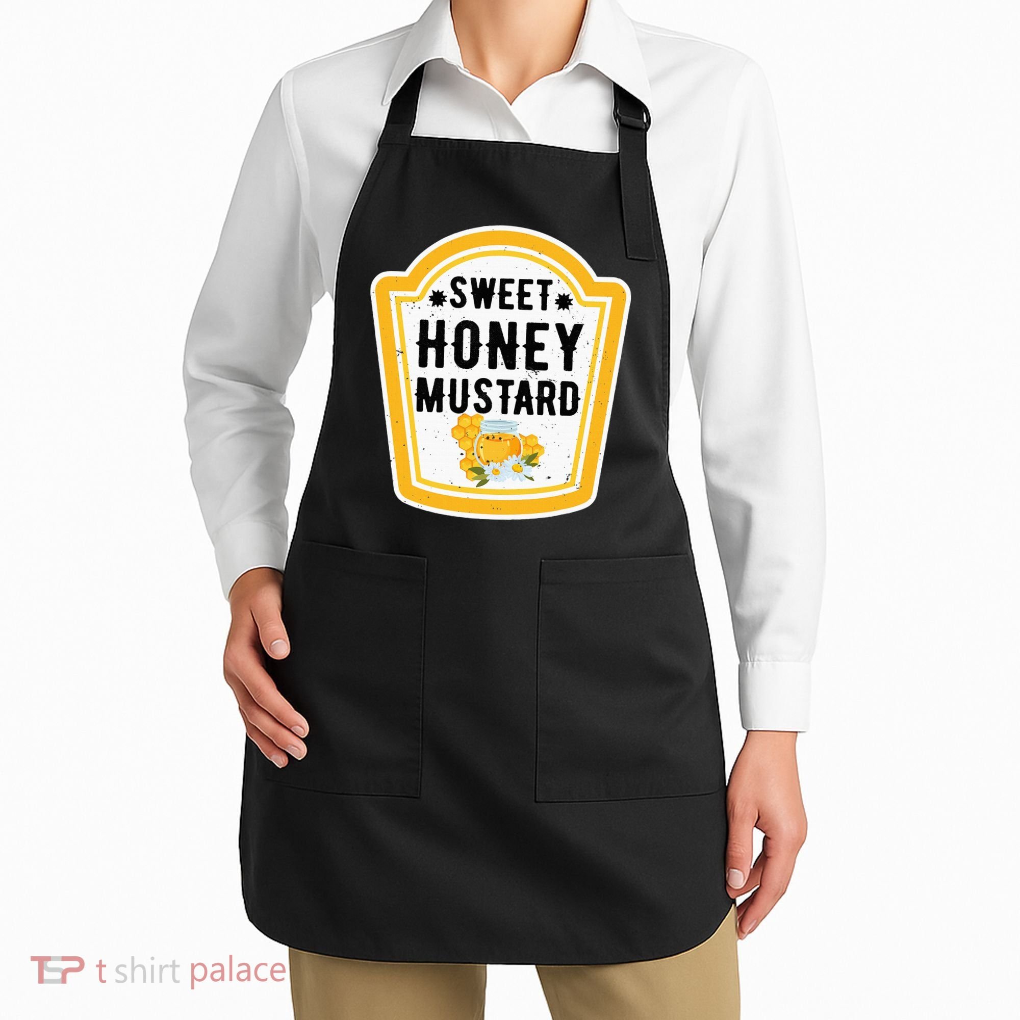 Funny Group Halloween Costume Sweet Honey Mustard Condiment Apron