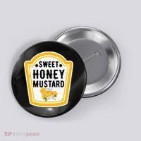 Funny Group Halloween Costume Sweet Honey Mustard Condiment Button thumb 0
