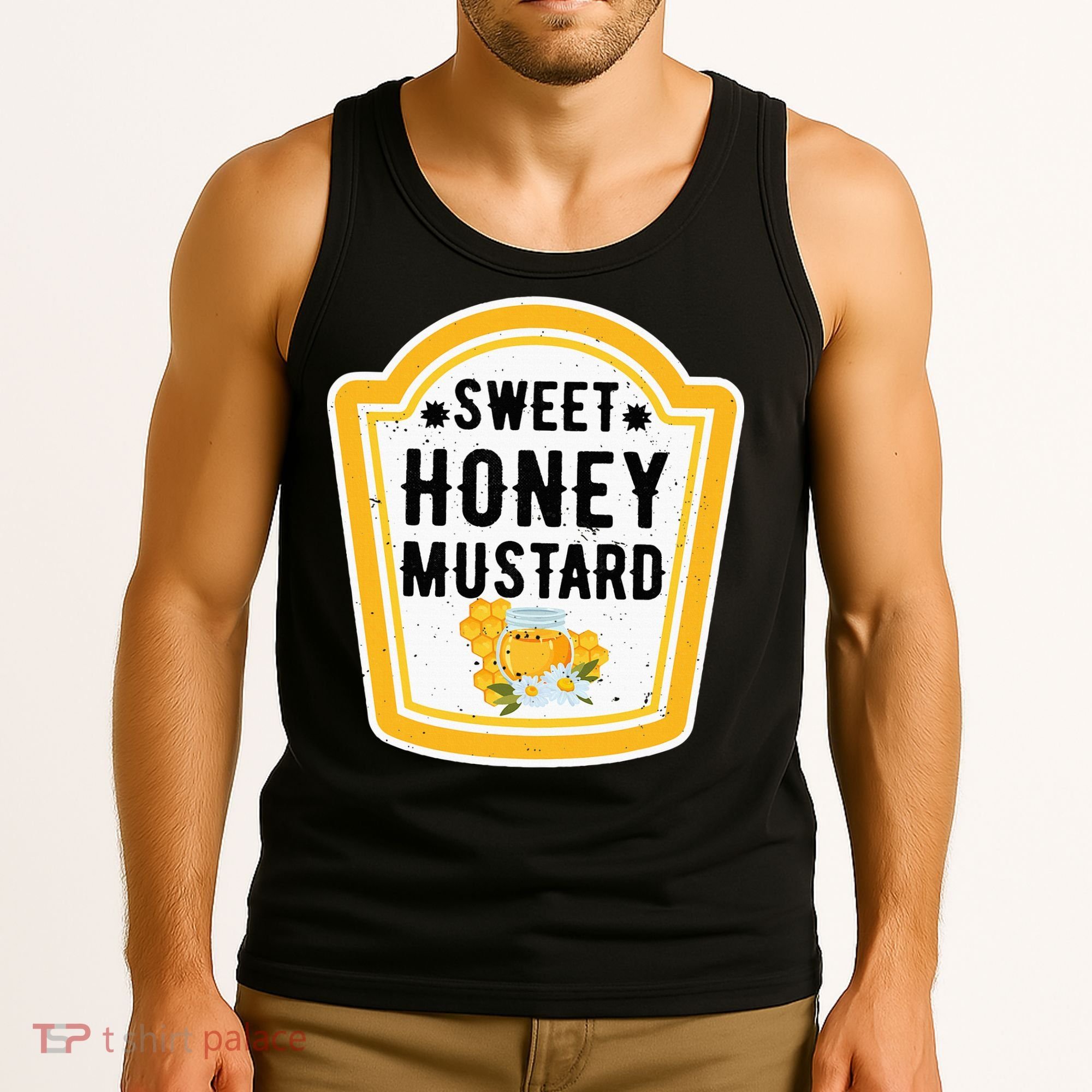 Funny Group Halloween Costume Sweet Honey Mustard Condiment Tank Top
