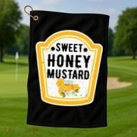 Funny Group Halloween Costume Sweet Honey Mustard Condiment Golf Towel thumb 1