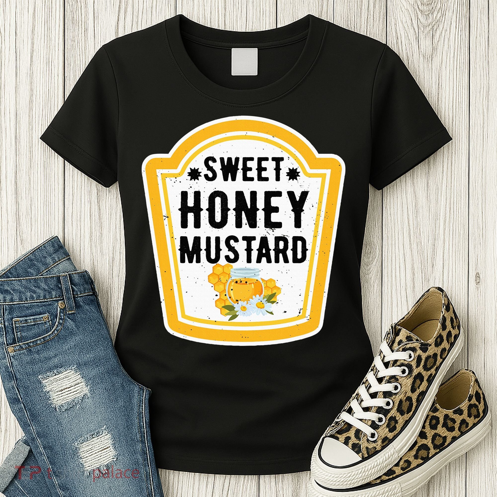 Funny Group Halloween Costume Sweet Honey Mustard Condiment Women's T-Shirt