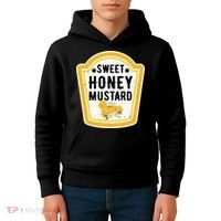 Funny Group Halloween Costume Sweet Honey Mustard Condiment Kids Hoodie thumb 4