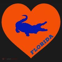 Florida Gator Hear PIllow Bag Ornament thumb 1