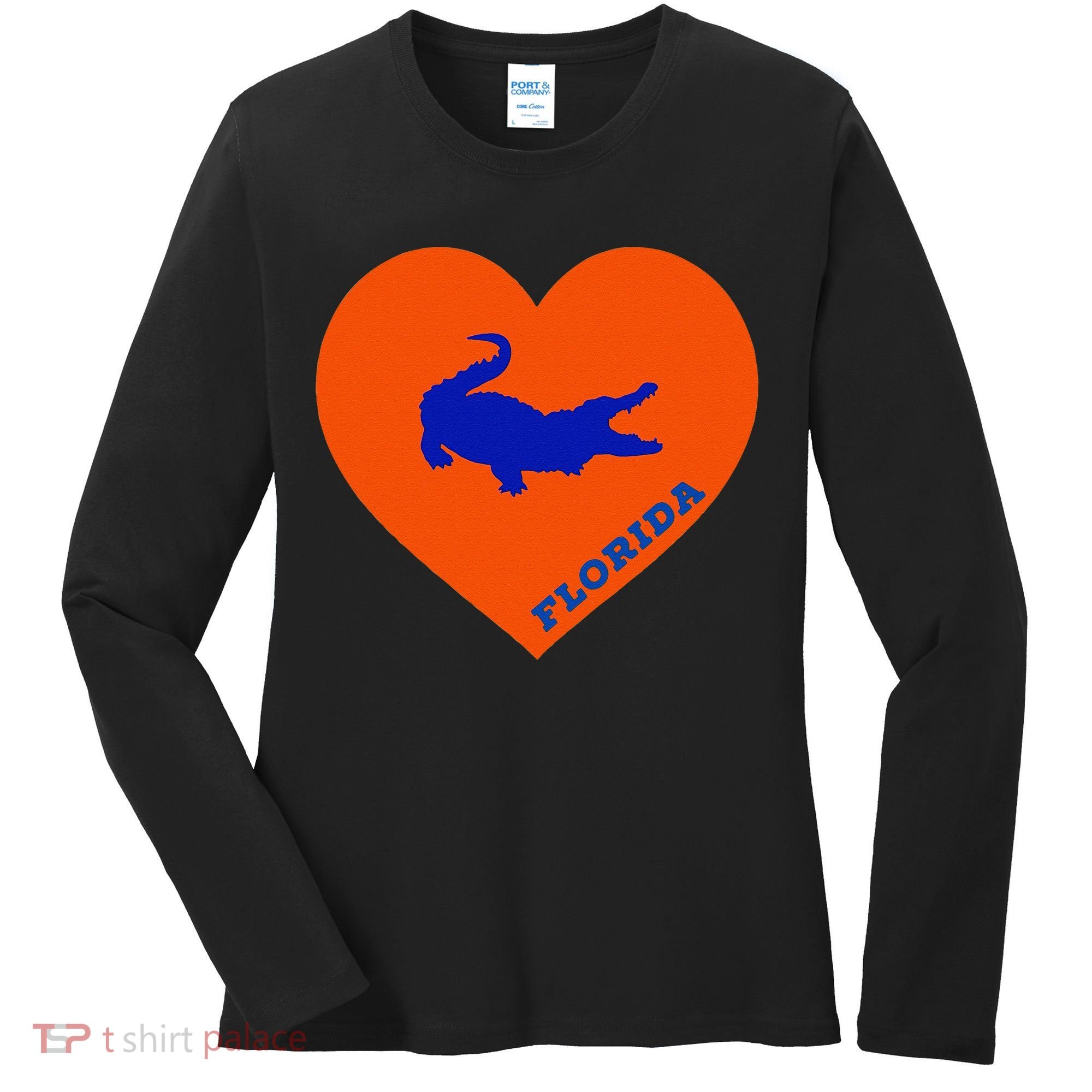 Florida Gator Hear PIllow Bag Women's Long Sleeve Shirt