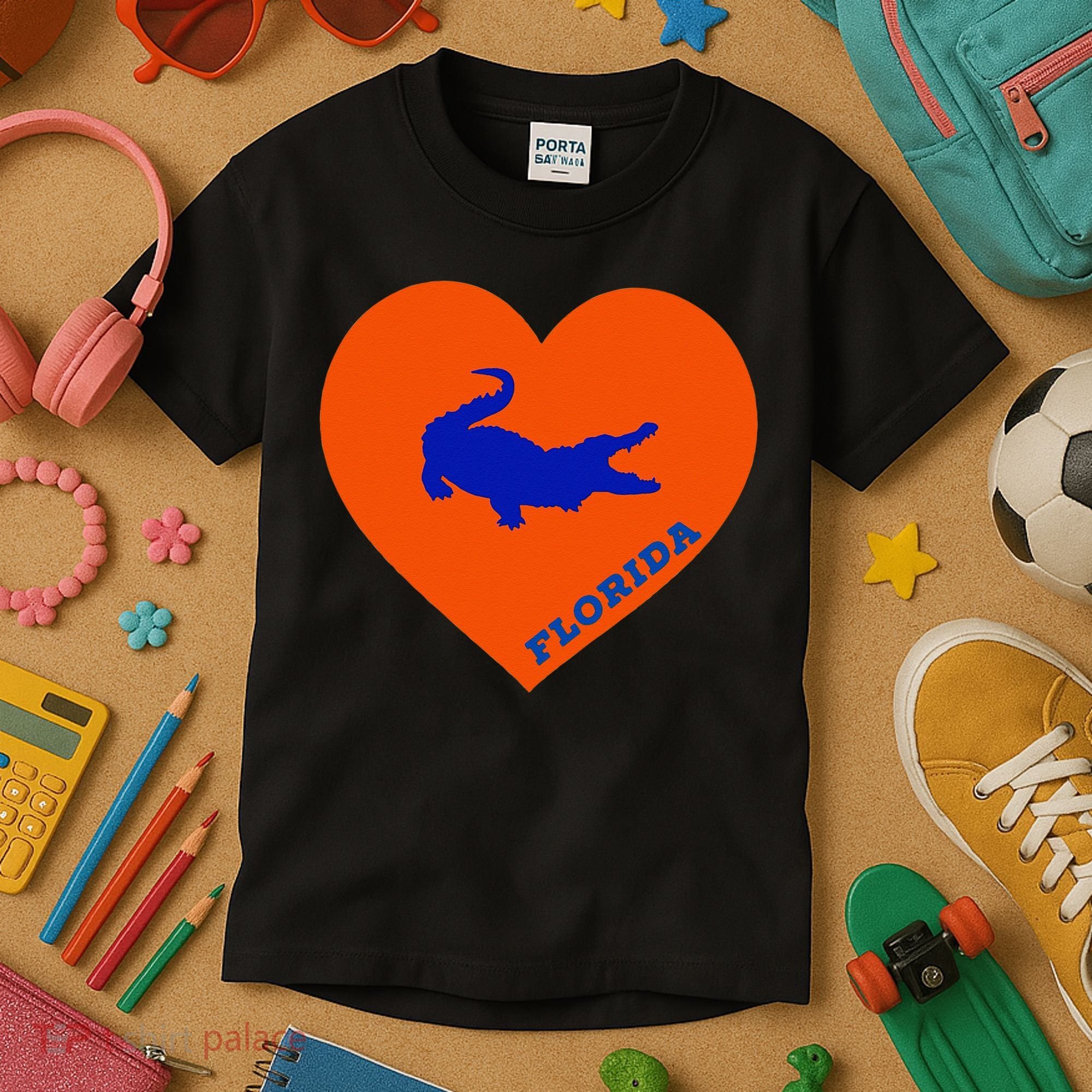 Florida Gator Hear PIllow Bag Kids T-Shirt