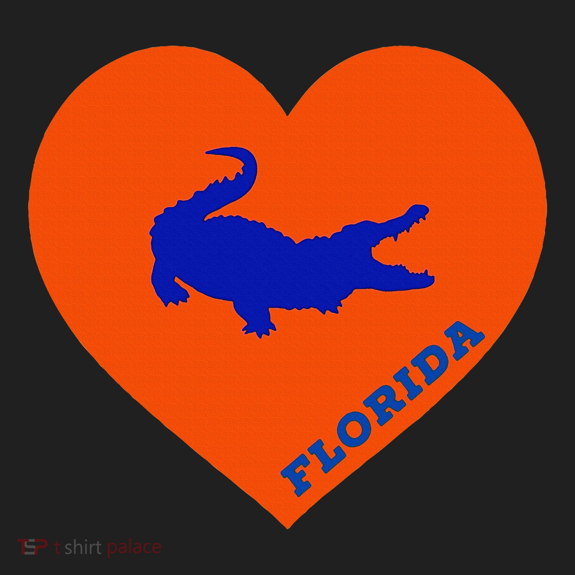 Florida Gator Heart Pillow Bag Women's Sweatshirt