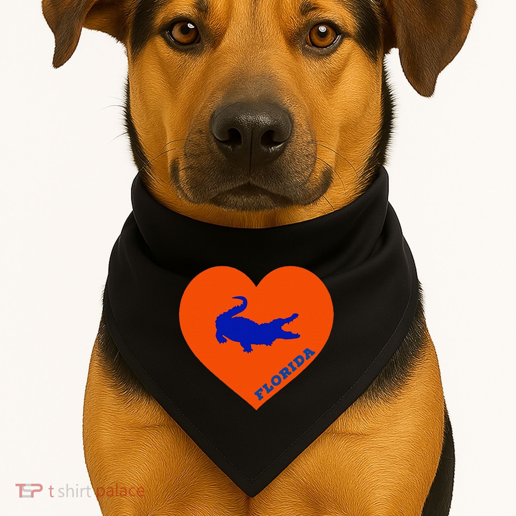 Florida Gator Heart Pillow Bag USA-Made Doggie Bandana