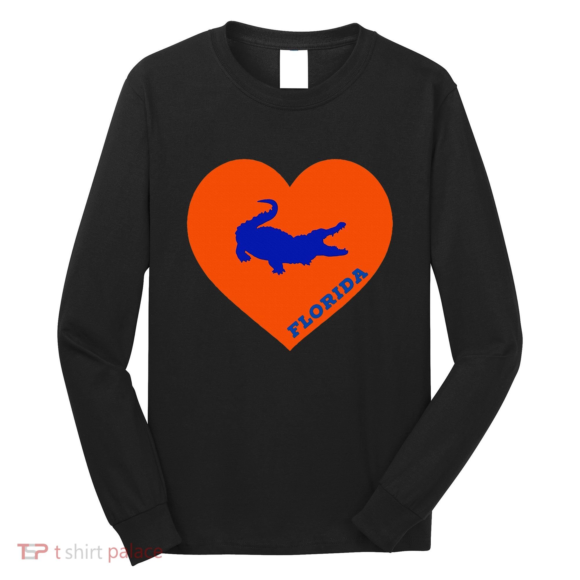 Florida Gator Heart Pillow Bag Long Sleeve Shirt