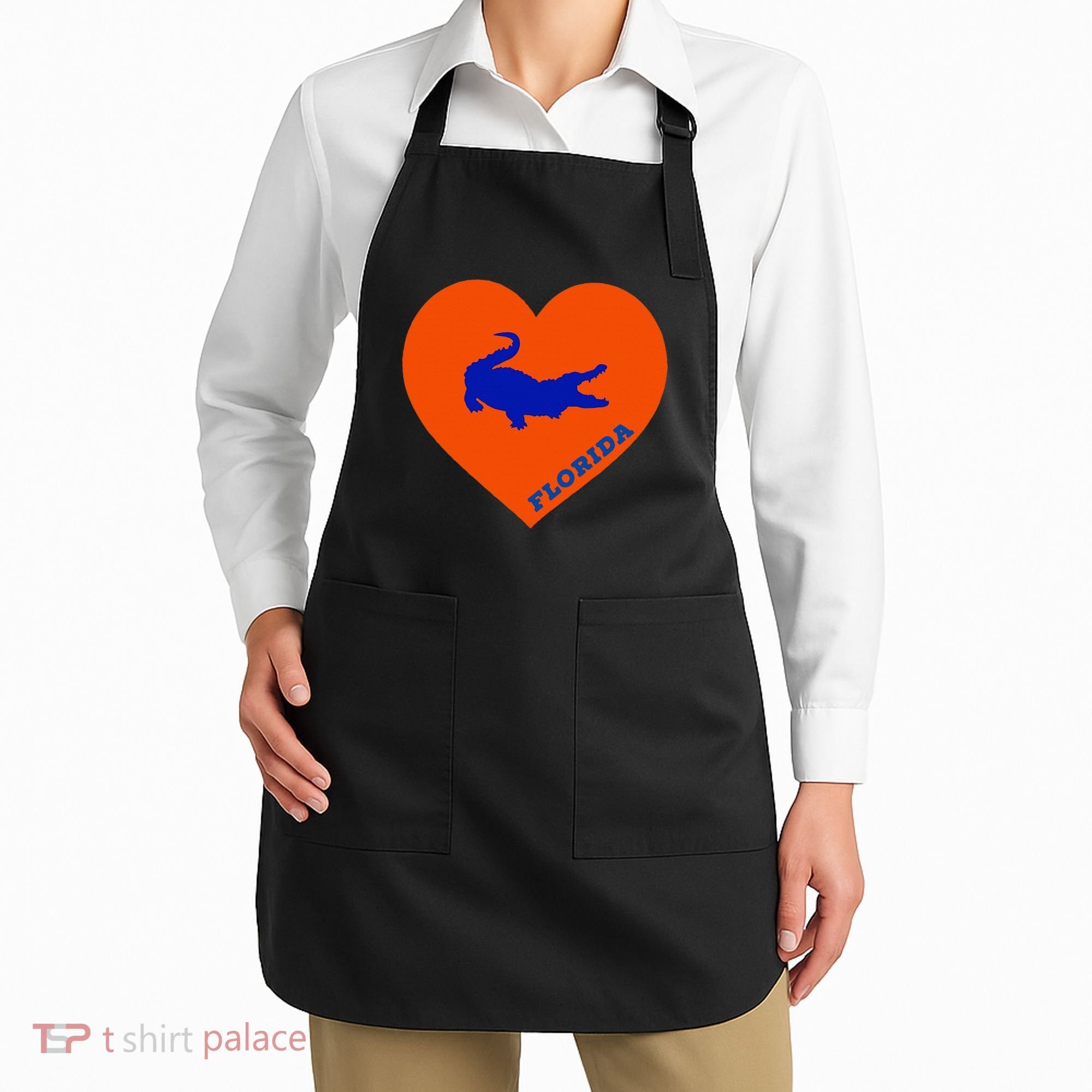 Florida Gator Heart Pillow Bag Apron