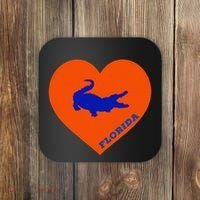 Florida Gator Heart Pillow Bag Coaster thumb 0