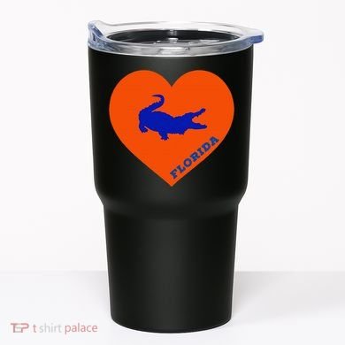 Florida Gator Heart Pillow Bag Tumbler