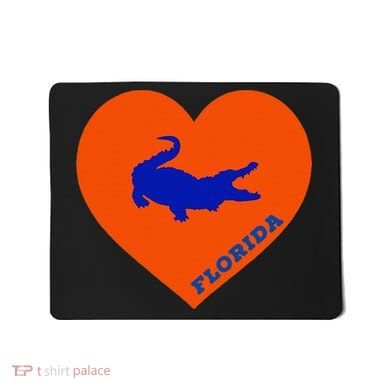 Florida Gator Heart Pillow Bag Mousepad