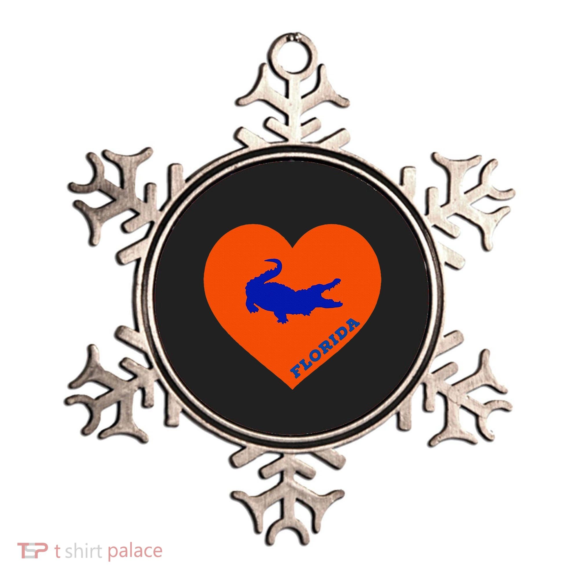Florida Gator Heart Pillow Bag Ornament