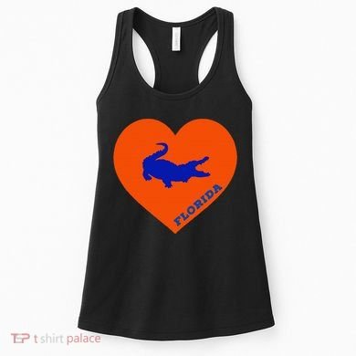 Florida Gator Heart Pillow Bag Women's Tank Top