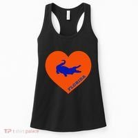 Florida Gator Heart Pillow Bag Women's Tank Top thumb 0