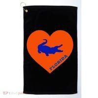 Florida Gator Heart Pillow Bag Golf Towel thumb 0