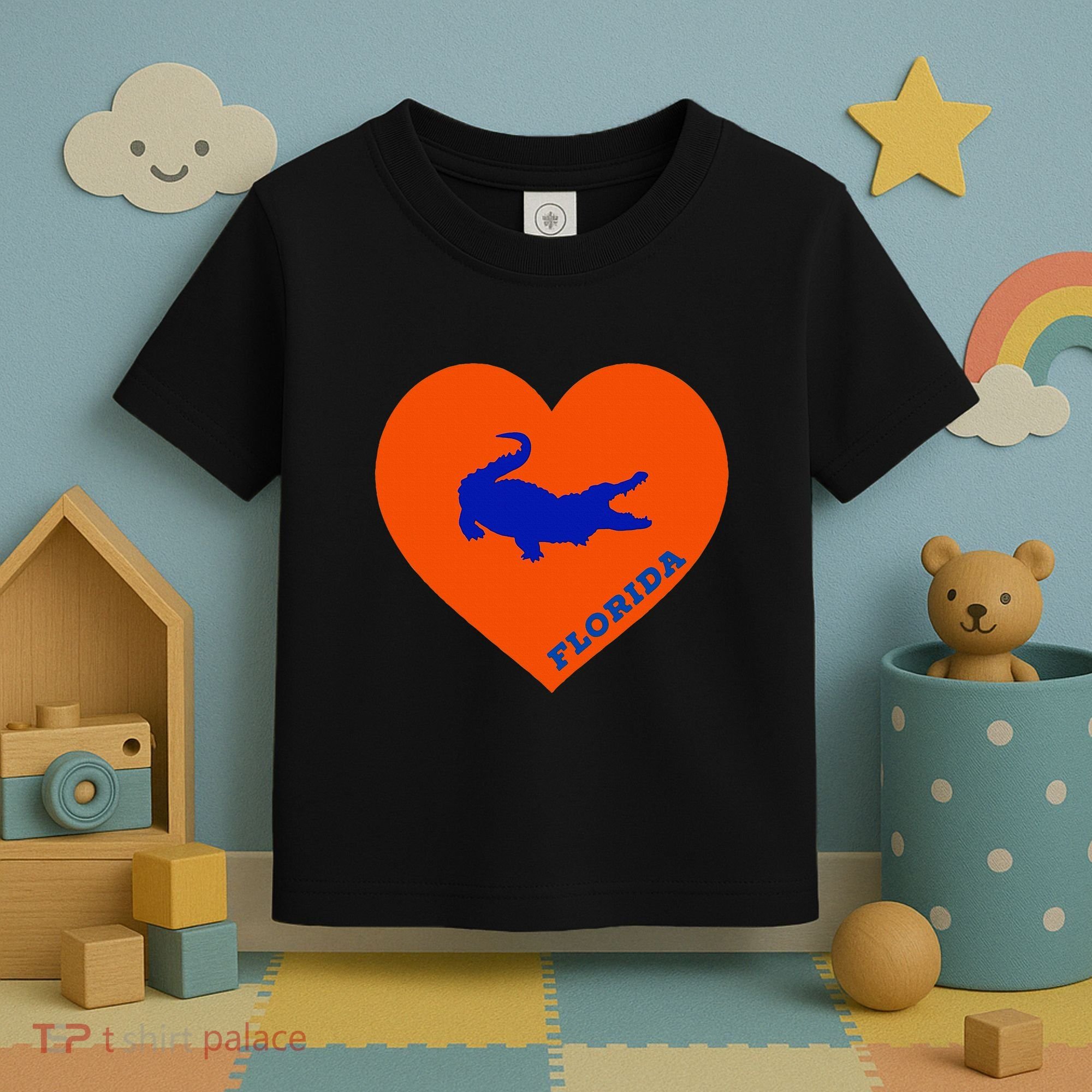 Florida Gator Heart Pillow Bag Toddler T-Shirt