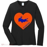 Florida Gator Heart Pillow Bag Women's Long Sleeve Shirt thumb 0
