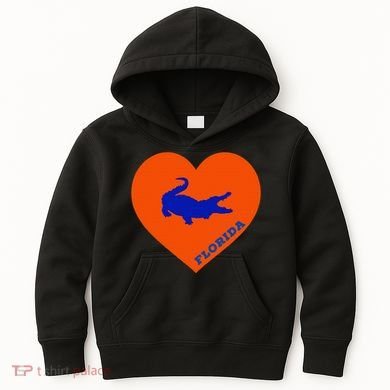 Florida Gator Heart Pillow Bag Kids Hoodie