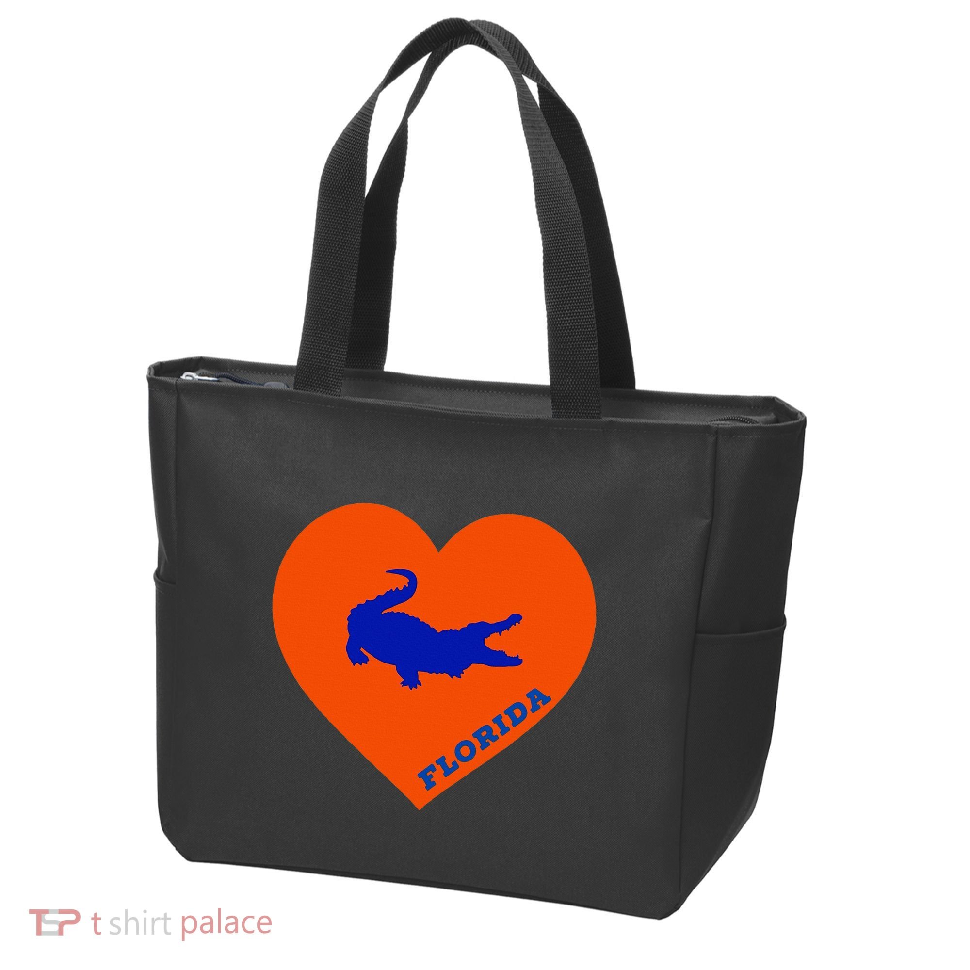 Florida Gator Heart Pillow Bag Tote Bag