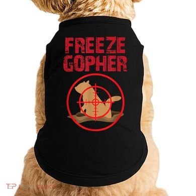 Freeze Gopher Hunting Funny Gopher Hunter Doggie Tank