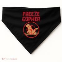Freeze Gopher Hunting Funny Gopher Hunter USA-Made Doggie Bandana thumb 0