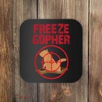 Freeze Gopher Hunting Funny Gopher Hunter Coaster thumb 0