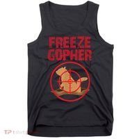 Freeze Gopher Hunting Funny Gopher Hunter Tank Top thumb 0