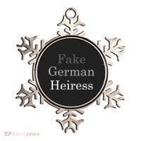 Fake German Heiress Funny Meme Ornament thumb 0