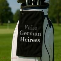 Fake German Heiress Funny Meme Golf Towel thumb 2