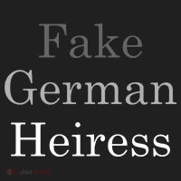 Fake German Heiress Funny Meme Golf Towel thumb 3