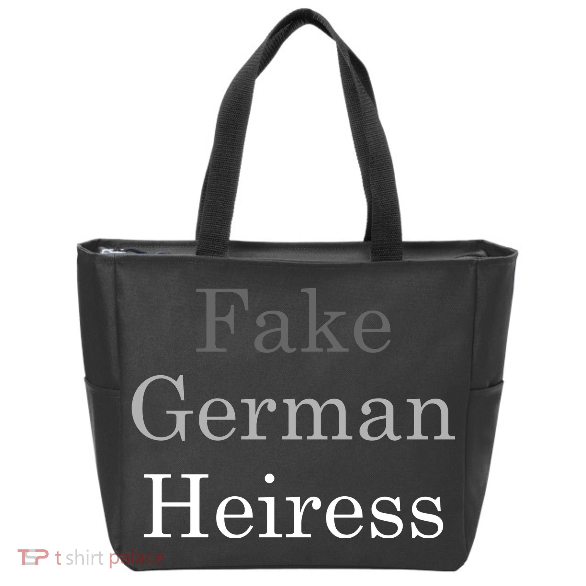 Fake German Heiress Funny Meme Tote Bag
