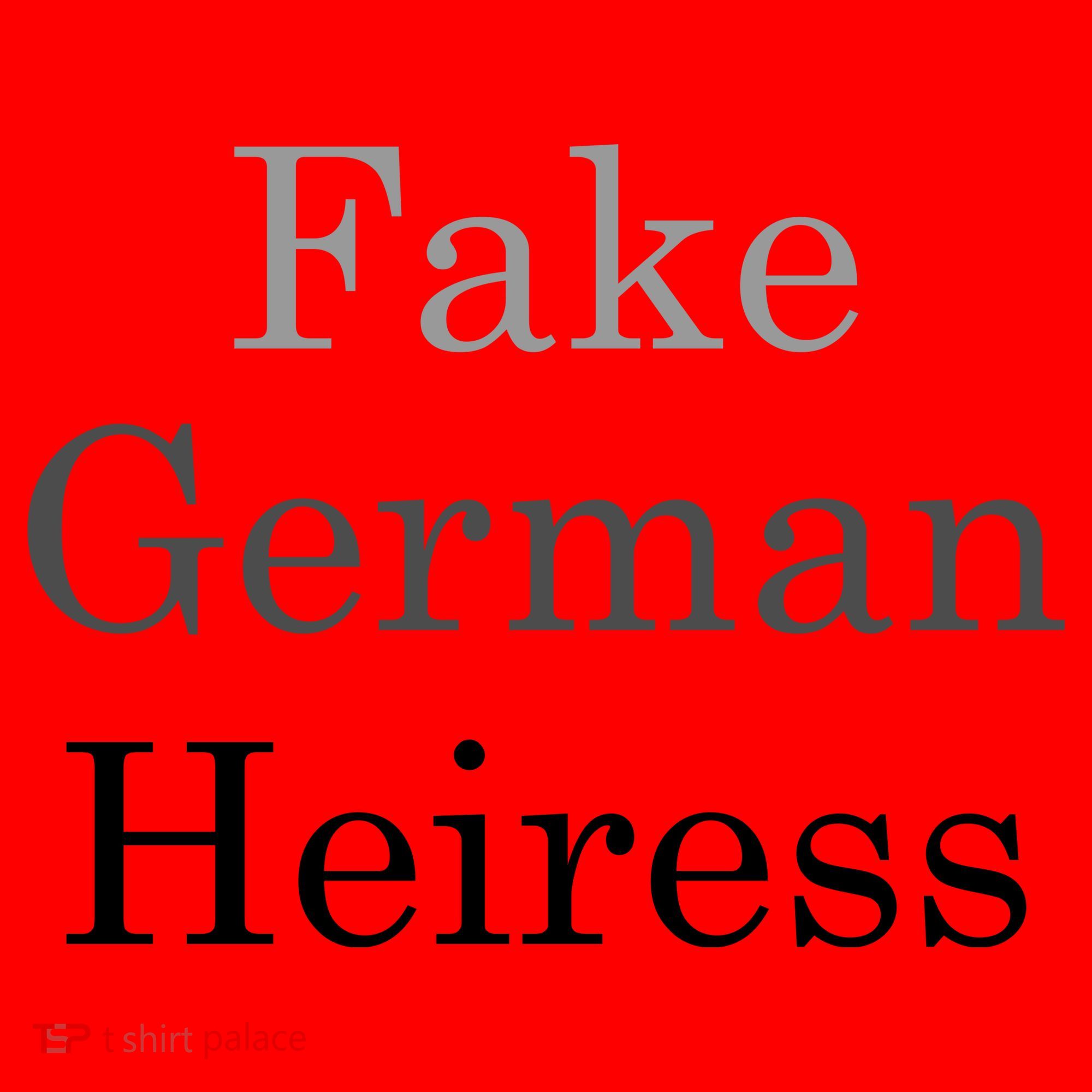 Fake German Heiress Funny Meme Santa Hat