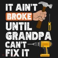 Funny Grandpa Handyman Hardware Store Tools Ain't Broke Great Gift Women's Hoodie thumb 2