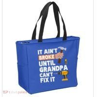 Funny Grandpa Handyman Hardware Store Tools Ain't Broke Great Gift Tote Bag thumb 2