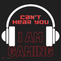 Funny Gamer Headset I Can't Hear You I'm Gaming Women's Sweatshirt thumb 2