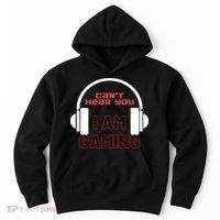 Funny Gamer Headset I Can't Hear You I'm Gaming Hoodie thumb 0