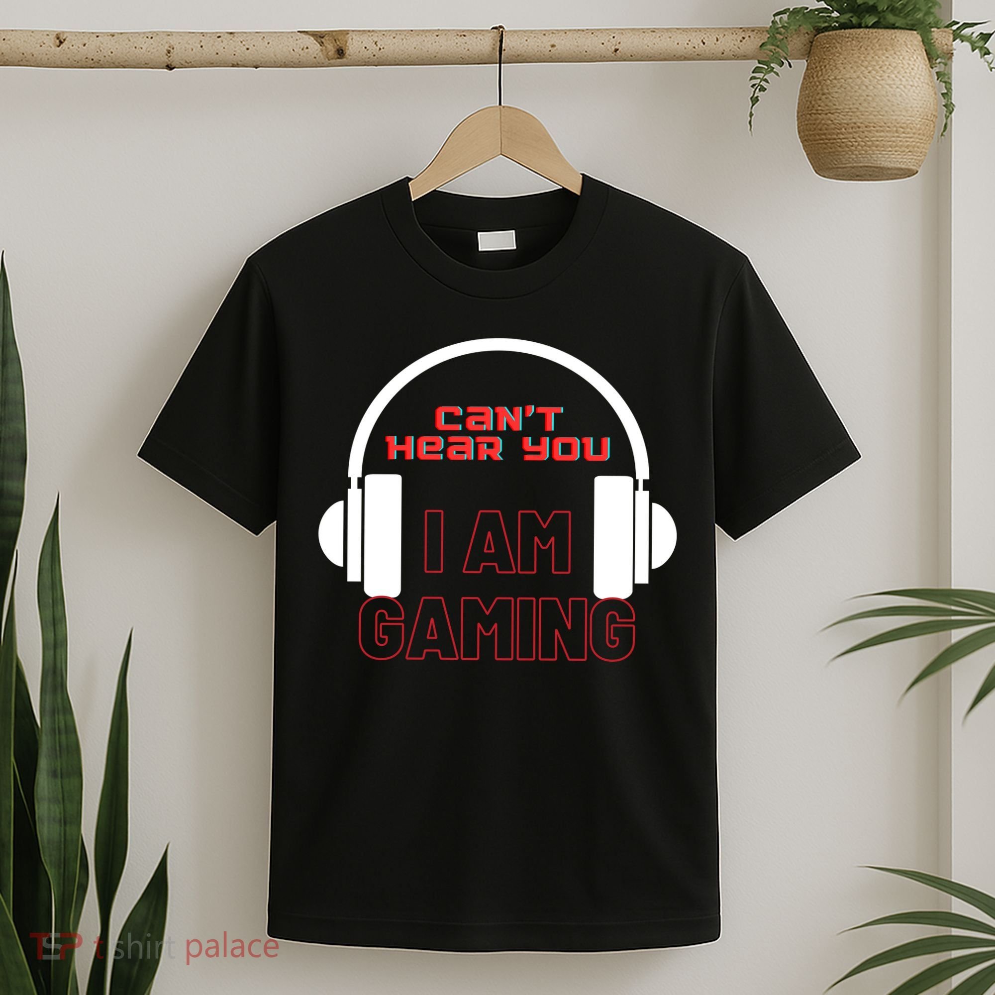 Funny Gamer Headset I Can't Hear You I'm Gaming T-Shirt