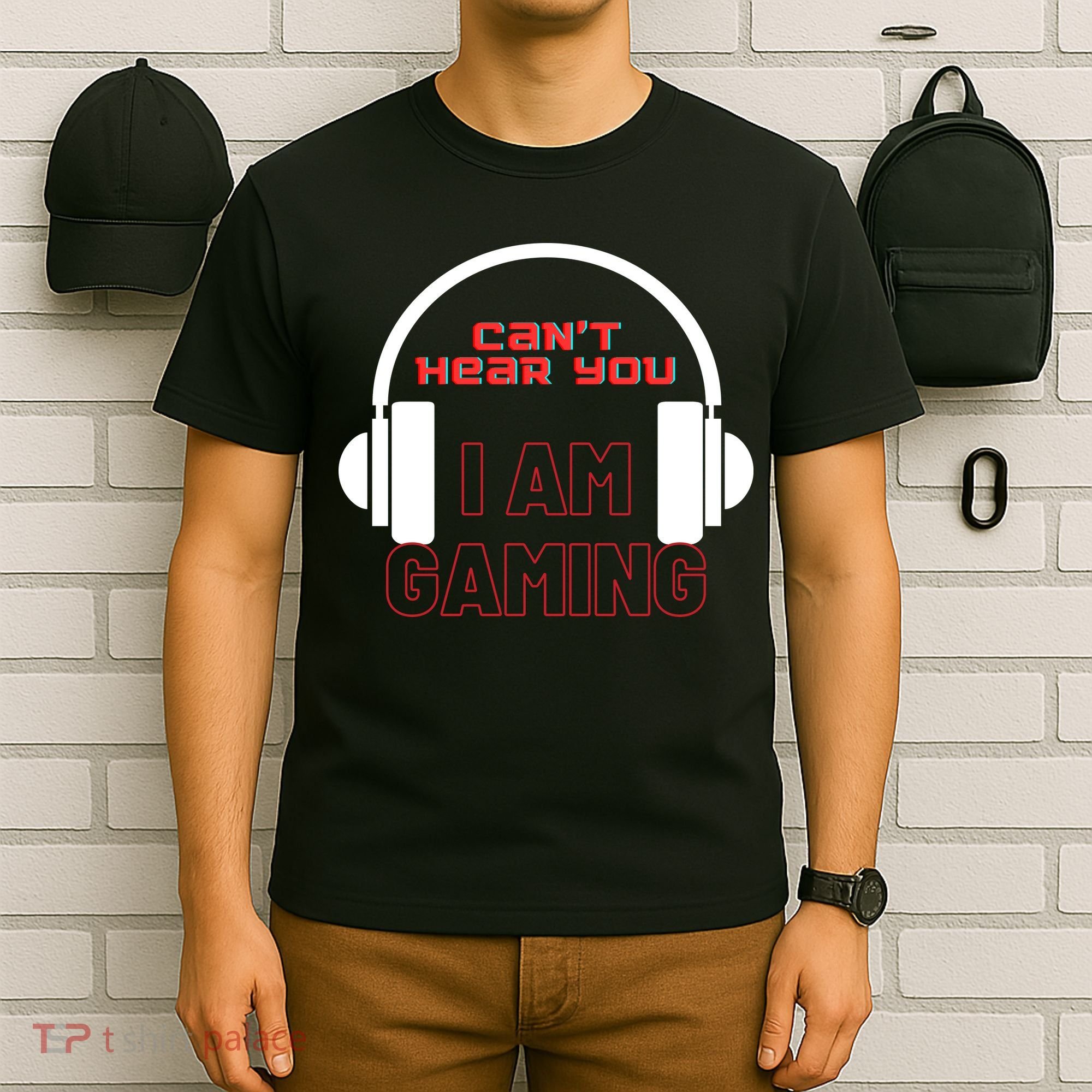 Funny Gamer Headset I Can't Hear You I'm Gaming T-Shirt