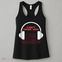Funny Gamer Headset I Can't Hear You I'm Gaming Women's Tank Top thumb 3