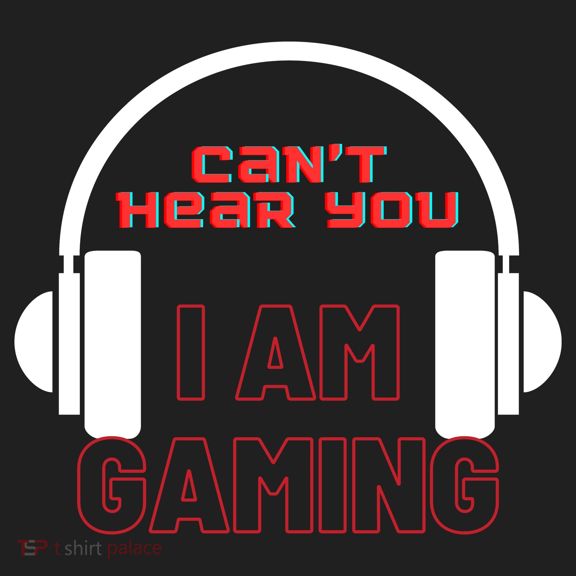 Funny Gamer Headset I Can't Hear You I'm Gaming Golf Towel